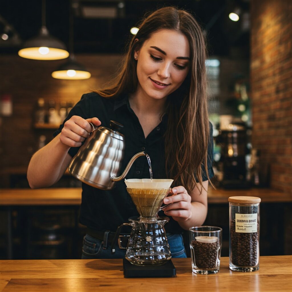 Barista Drip Coffee using Single Origin Bean