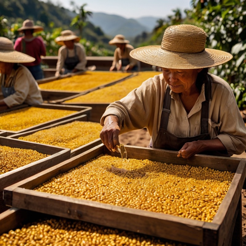Coffee Bean Honey Process