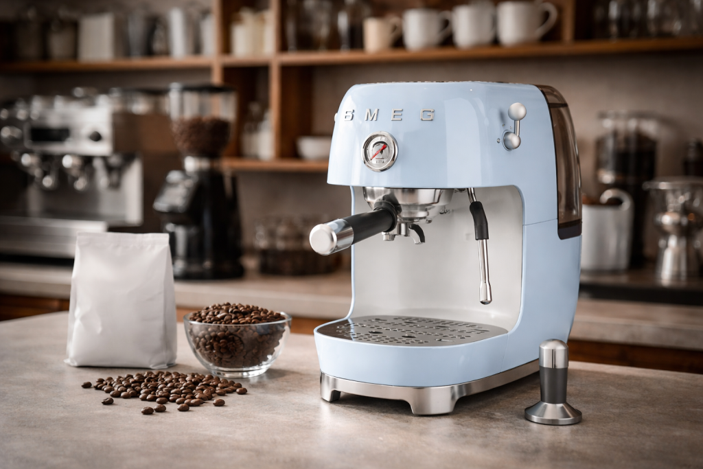 SMEG espresso machine setup