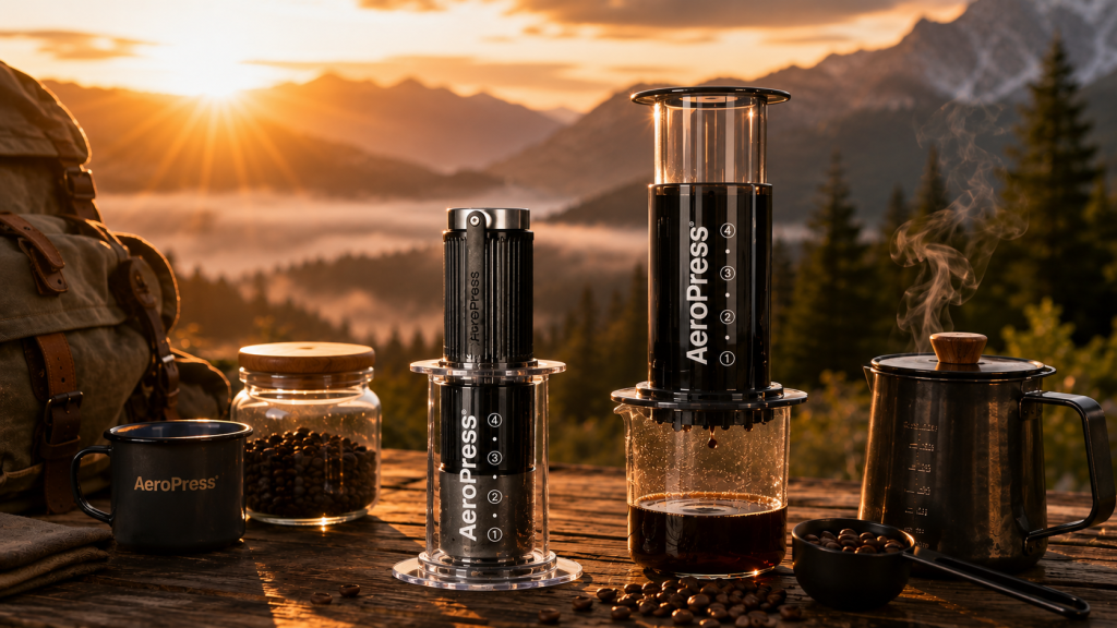 AeroPress Grinder for camping